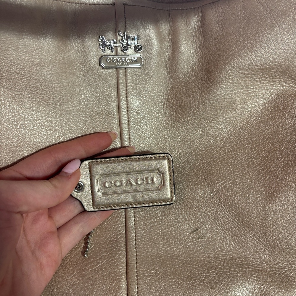 Vintage Coach Metallic Bag